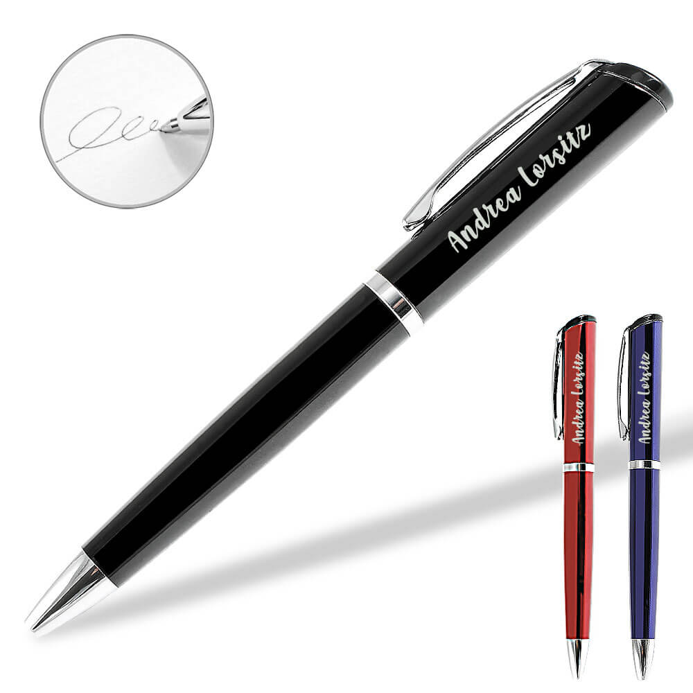 Uma Kugelschreiber Profile mit Gravvur mit schwarz schreibender Mine