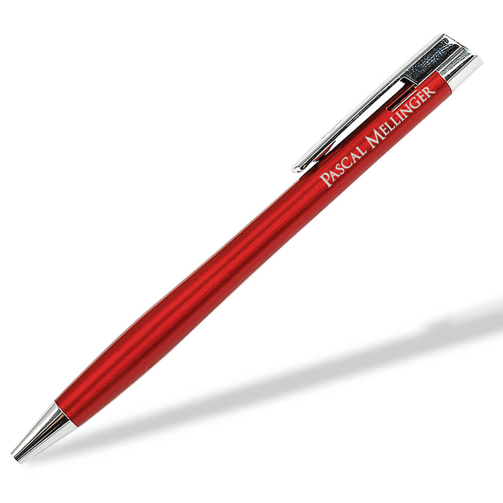 Uma Kugelschreiber Easy mit Gravur in rot