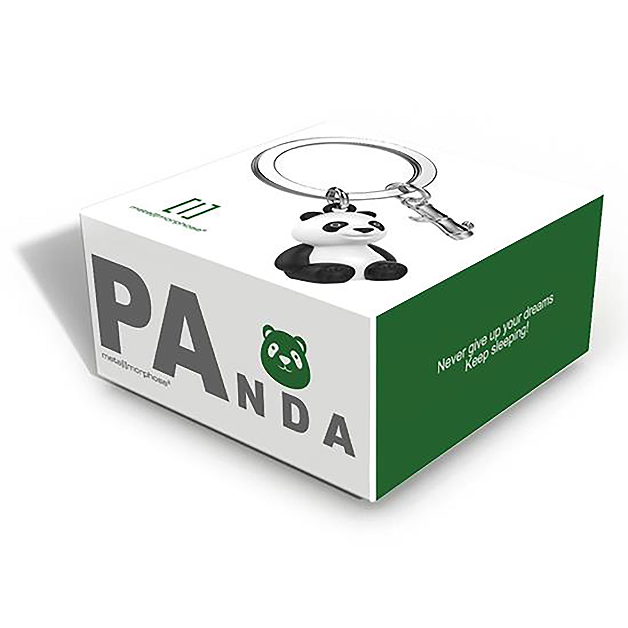 Verpackung Schlüsselanhänger Panda mit Bambusanhänger 
