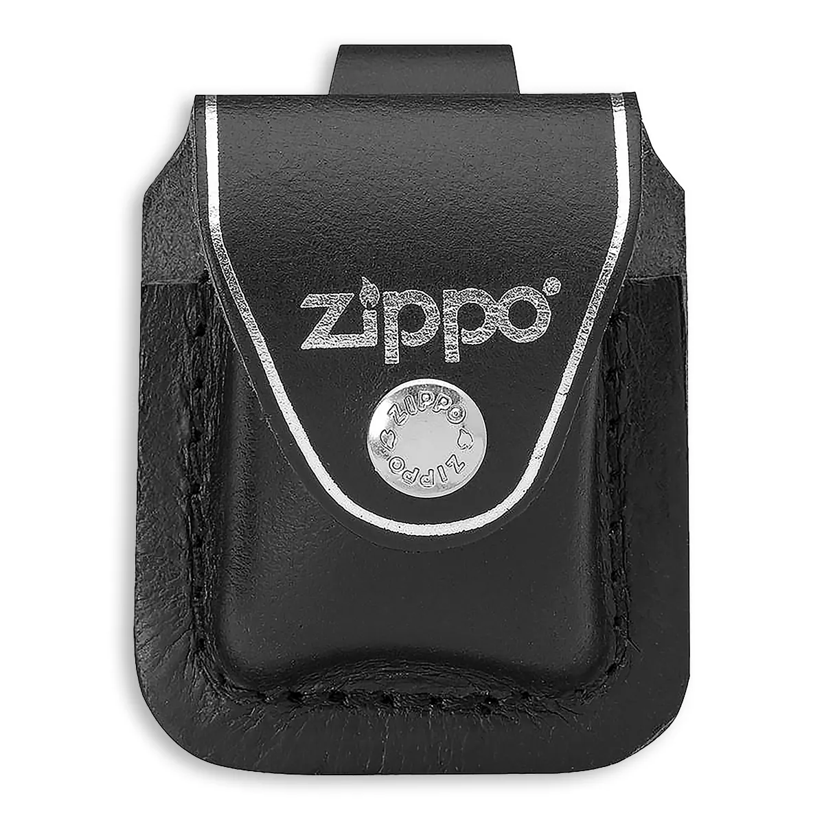 ZIPPO Tasche schwarz mit Lasche