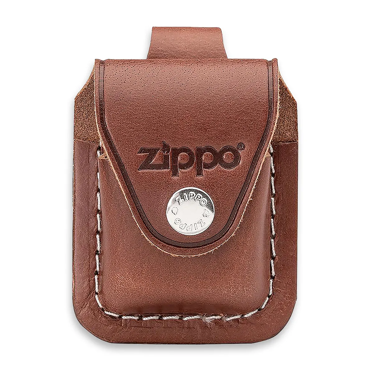 ZIPPO Tasche in Braun mit Lasche