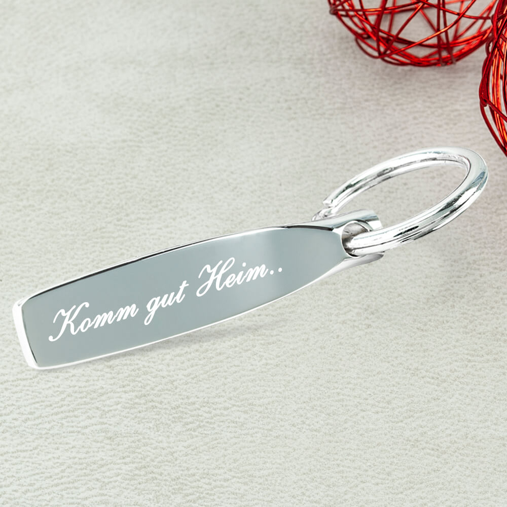 Sleek Schlüsselanhänger mit Gravur Muttertagsgeschenk